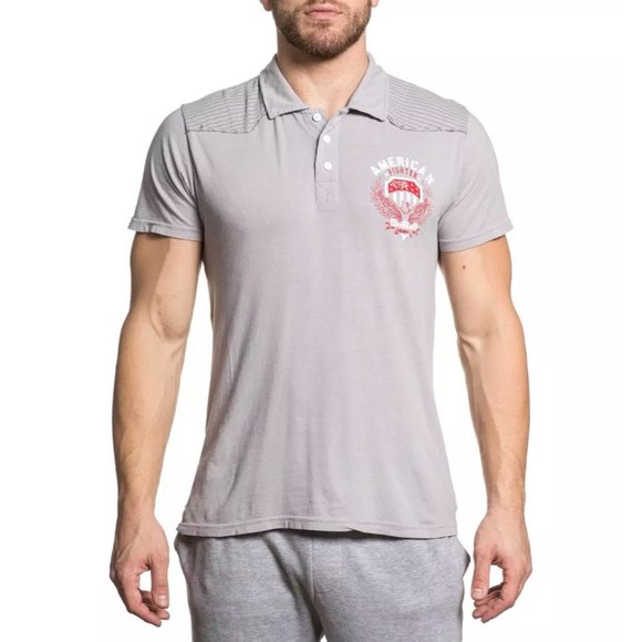 AMERICAN FIGHTER ELMHURST ARTISAN Men's Polo S/S - Picture 6 of 6